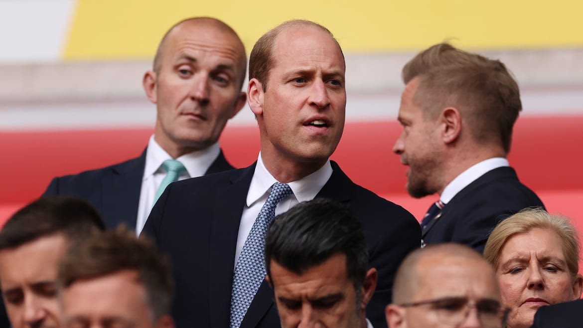 Prince William Arrives Solo to Cheer on England at Euros