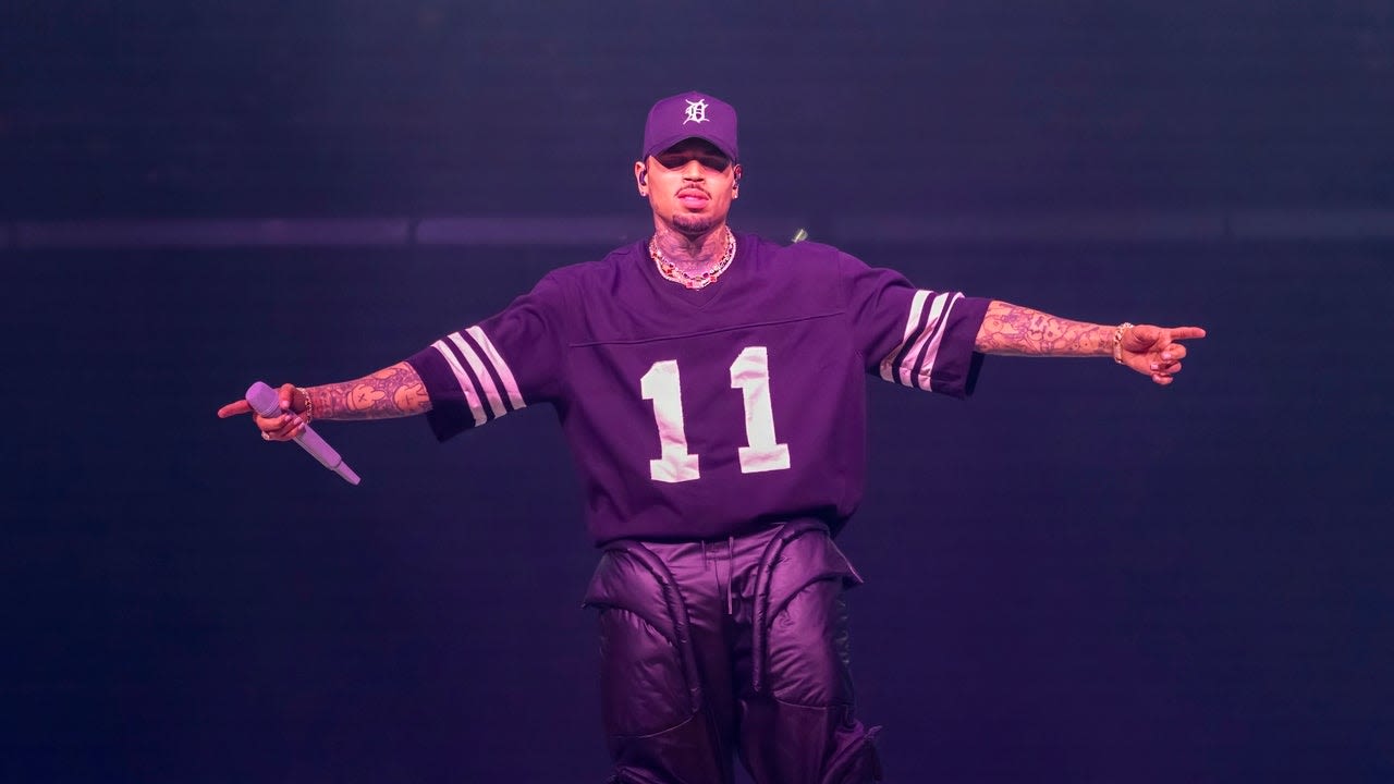 Chris Brown Loses His Cool After Getting Stuck in Air During Concert