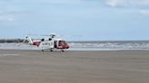 Coastguard helicopter rescues kite surfer off Bridlington
