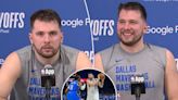 Luka Doncic press conference gets interrupted by apparent sex noises