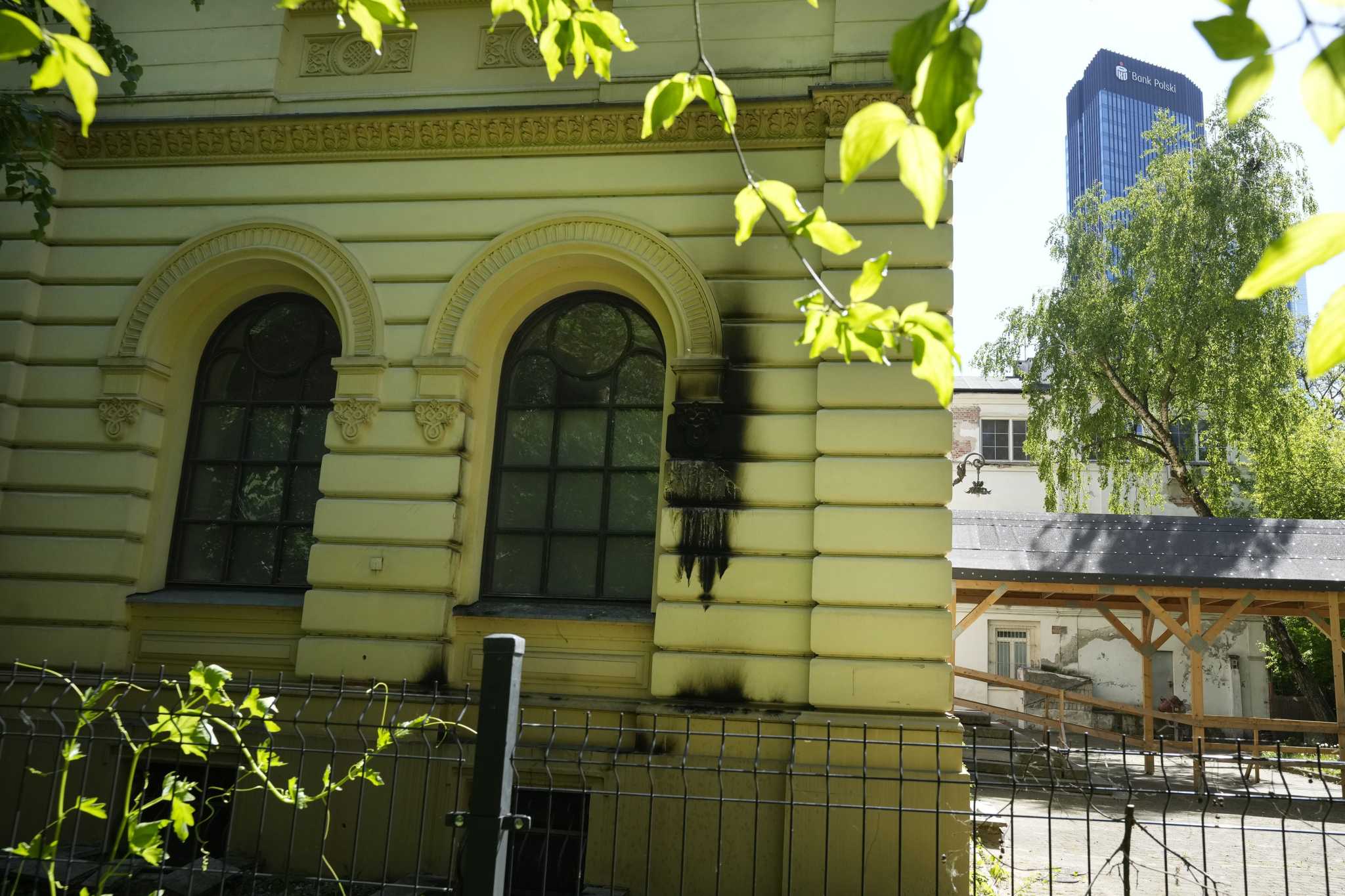 Warsaw synagogue attacked with three firebombs in the night, but no one is hurt