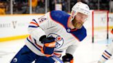 Nashville Predators honor former D Mattias Ekholm with tribute video on his return during Oilers game