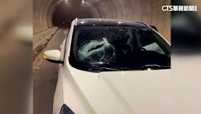 國道驚魂！鐵架砸穿玻璃險傷3歲童 警追肇事車