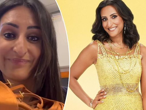 Strictly contestant Dr Punam Krishan wears her dancing shoes to work