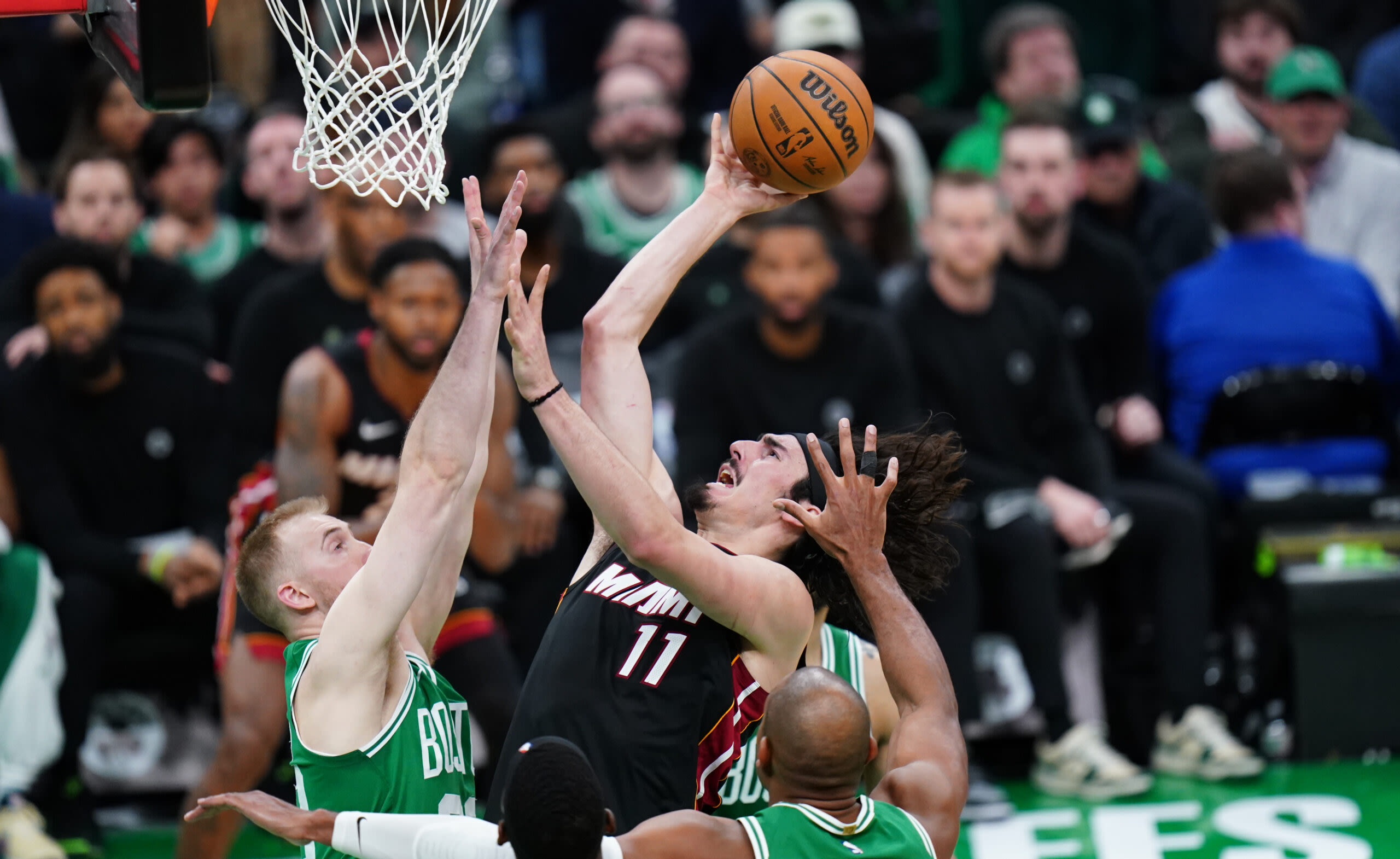 Heat, Jaime Jaquez Jr. react to defeating Celtics in Game 2 of playoffs