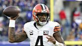 Browns QB Watson throwing full speed after surgery, but timetable for return unknown