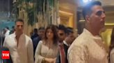 Akshay Kumar and Twinkle Khanna attend Anant Ambani and Radhika Merchant's wedding reception after he tests COVID-19 negative | Hindi Movie News - Times of India