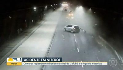 Morte em túnel em Niterói: motorista fugiu a pé após bater em 2 carros e matar outro condutor; VÍDEO