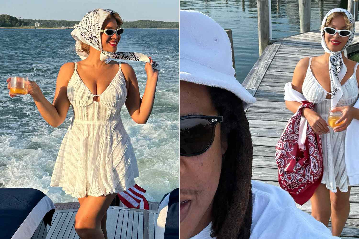 Beyoncé Shares Sweet Video Snapping Selfies with JAY-Z and Sipping Drinks on Romantic Sunset Boat Ride