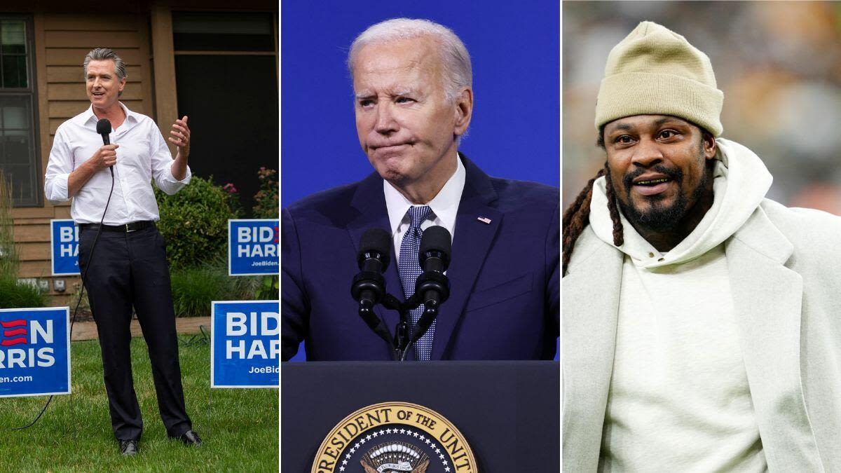 New Podcast With Marshawn Lynch And Gavin Newsom Addresses Biden Decision | iHeart