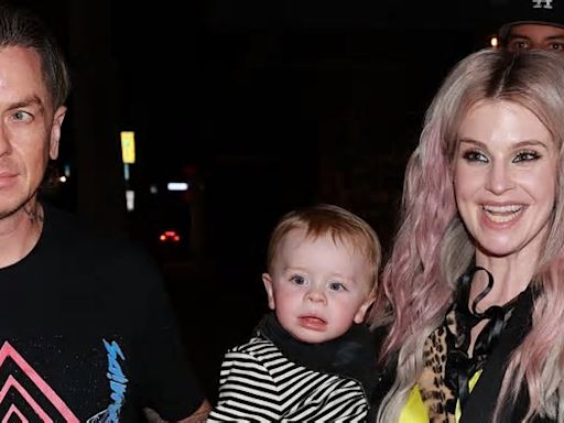 Kelly Osbourne and partner Sid Wilson step out with their son Sidney, one, for dinner in West Hollywood