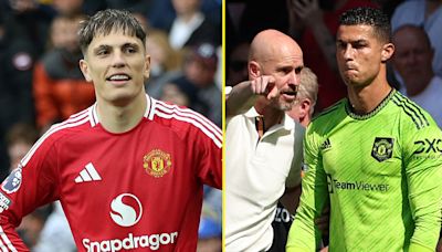 Garnacho 'likes' Ronaldo's criticism of Ten Hag as Man United star risks trouble