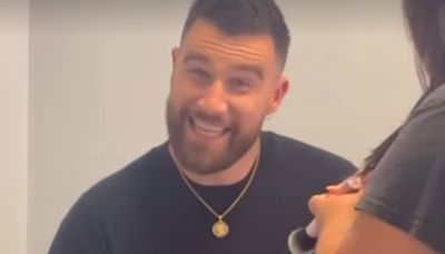 Travis Kelce gets his makeup done filming horror show with Niecy Nash