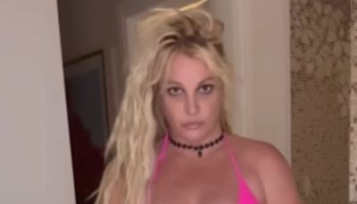 Britney Spears frolics in bikini after Joe Biden causes a stir by imitating her