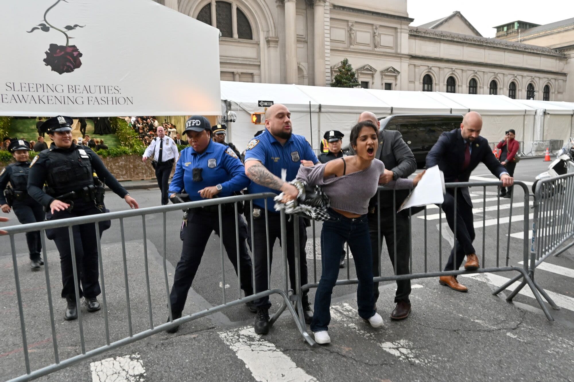 NYC Police Arrest 27 Protesters Who Marched Toward Met Gala