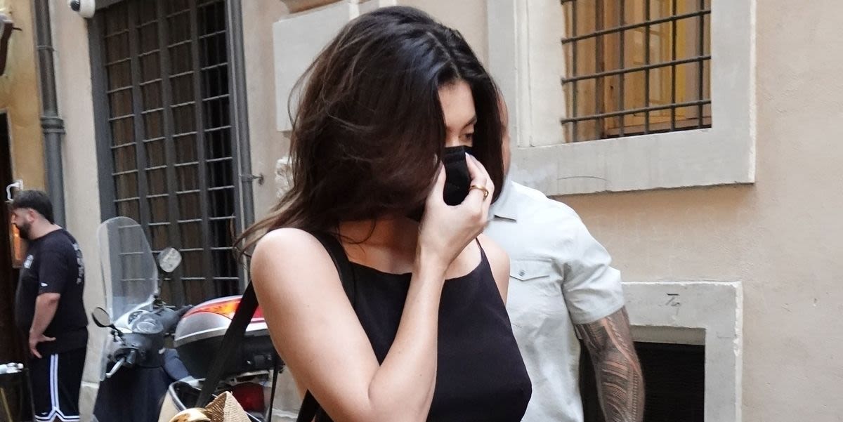 Kylie Jenner Pairs Her Black Summer Dress With the Most Polarizing It Shoe