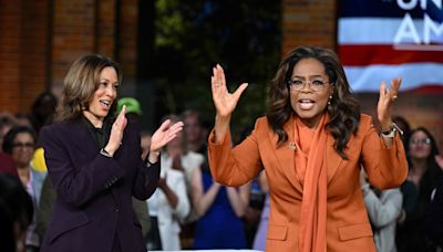 Kamala Harris con Oprah Winfrey: un evento con celebrities y un polémico comentario sobre armas