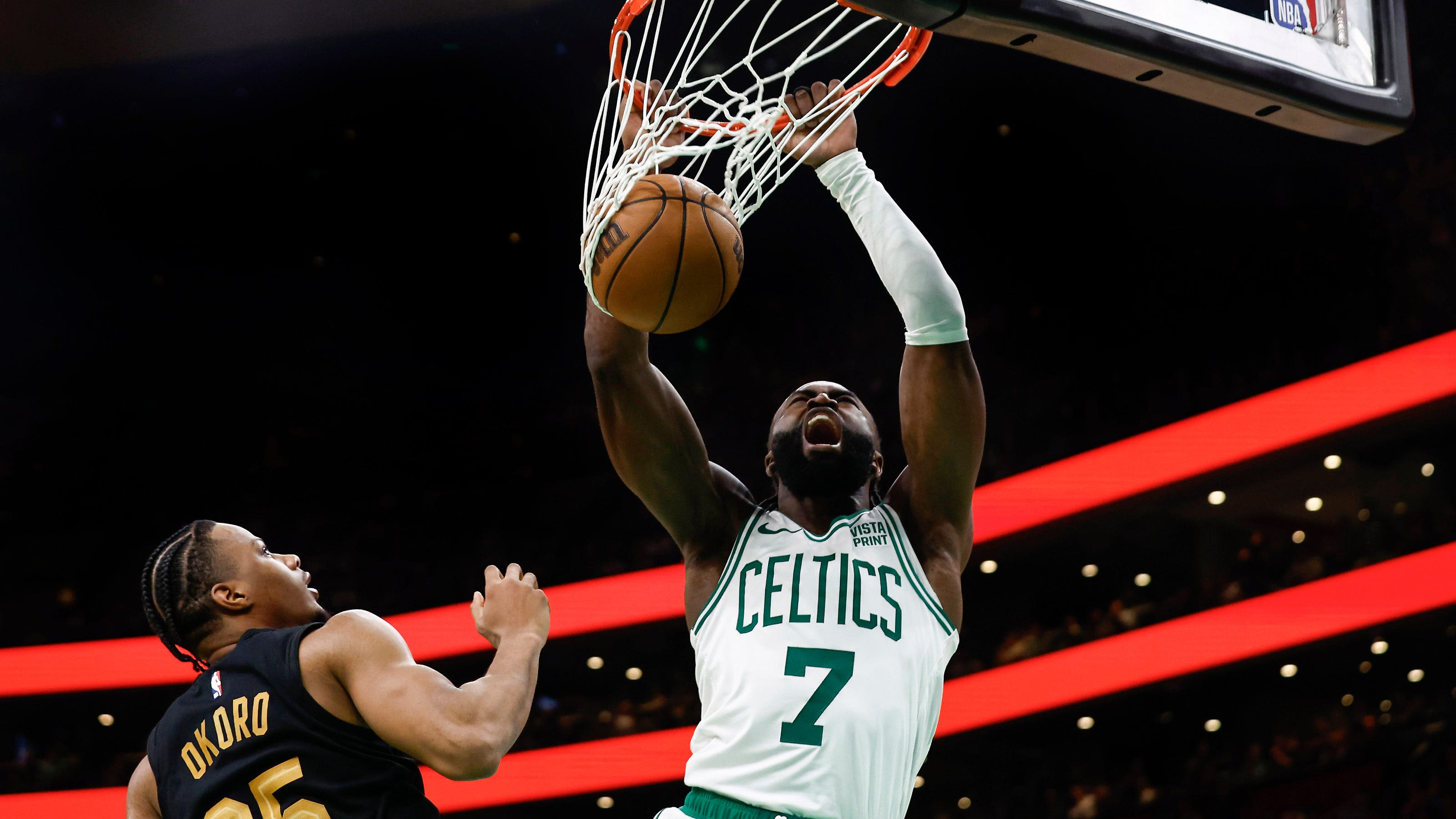 Boston Celtics cruise to Game 1 NBA playoff victory over Cleveland Cavaliers