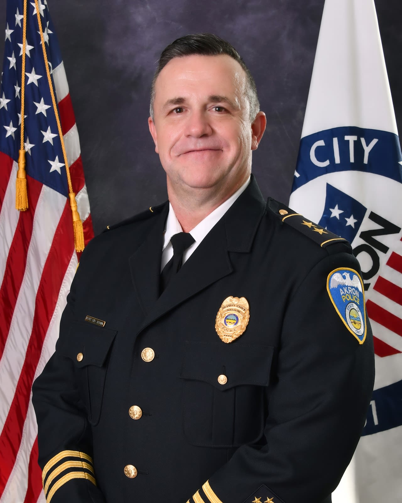Akron swears in new police chief, as Brian Harding takes the reins of the department
