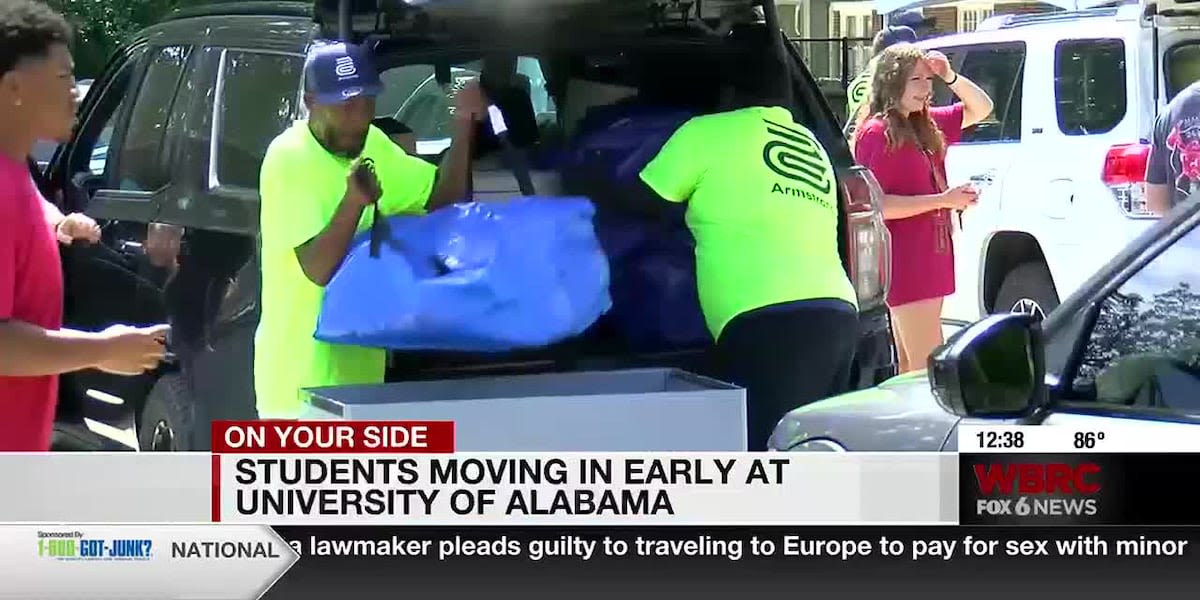 Early move-in day at University of Alabama