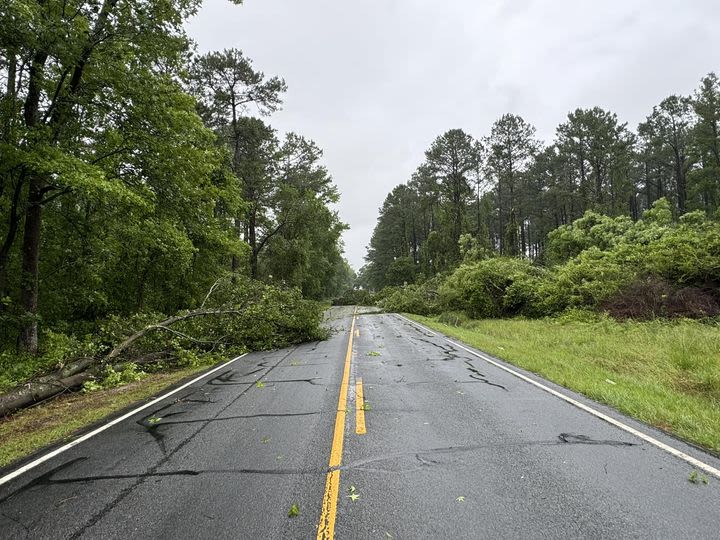 Tornado touchdown confirmed in Marlboro County, National Weather Service says