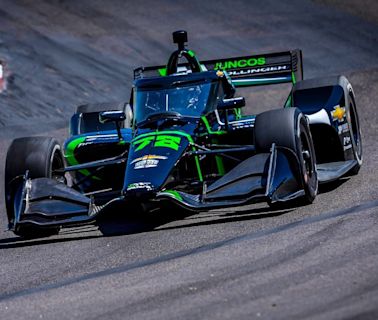 El comienzo de la era híbrida de IndyCar no le dibujó ni una sonrisa a Agustín Canapino