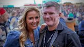 Claire Sweeney and Ricky Hatton all loved up as they're spotted at festival