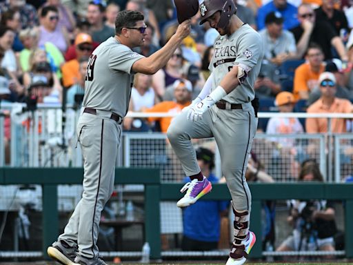 2024 College World Series live updates: Jace LaViolette homers, Texas A&M leads Tennessee