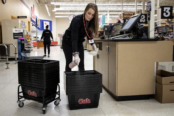 Scanners on staffed cash registers at Cub grocery stores down