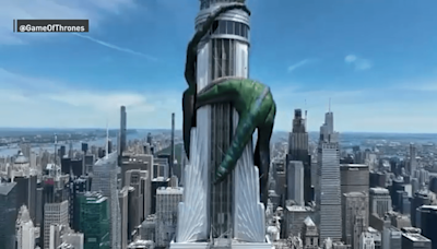 Yes. There really is a giant inflatable dragon atop the Empire State Building