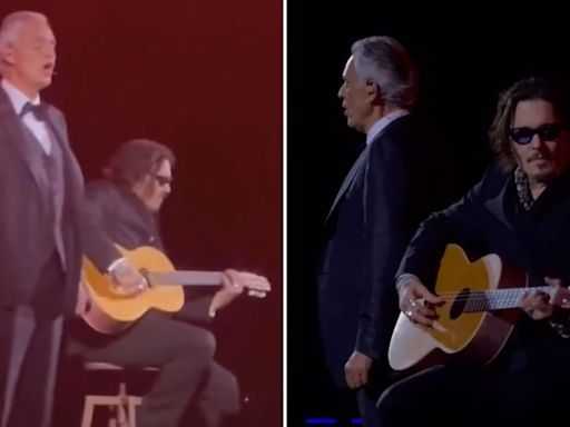 Watch Johnny Depp and Andrea Bocelli pay tribute to Jeff Beck – accompanied by a recording of the late guitar hero