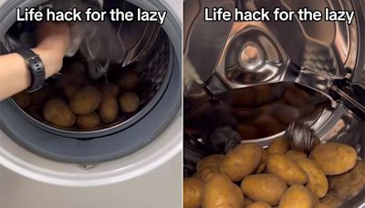 Vlogger Shares "Life Hack" To Clean Potatoes In Washing Machine, Internet Disapproves