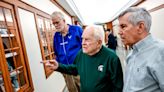 Michigan WWII vet Richard Masters makes nostalgic visit his high school on 97th birthday