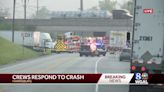 Serious crash shuts down road