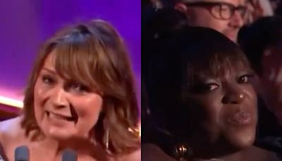 Baftas: Loose Women star Judi Love appears to roll eyes at Lorraine Kelly during TV Awards