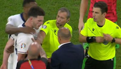 Why Arsenal star Declan Rice was pushed by Slovakia manager at full-time of England Euro 2024 clash