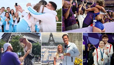 Amor en los Juegos Olímpicos: las espectaculares propuestas de matrimonio que sorprendieron a los atletas en París