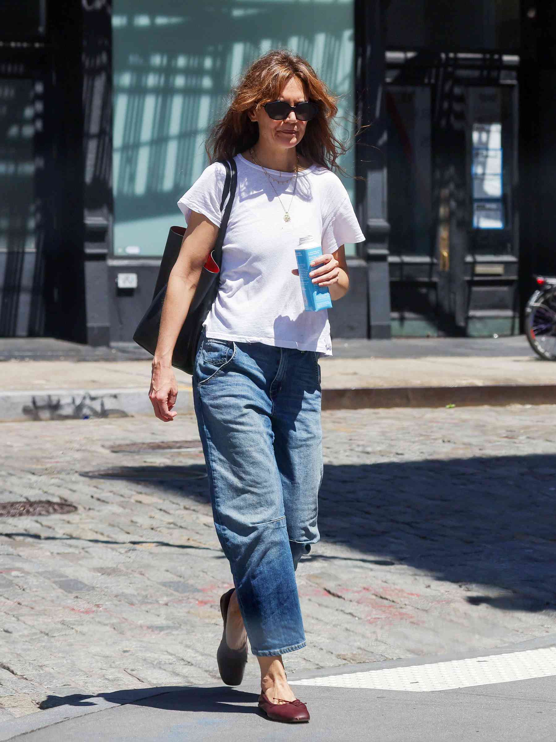 Katie Holmes Wore the Jeans That Make Any Shoes the Star of the Show