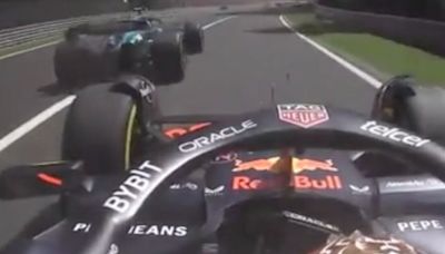 New footage of Max Verstappen teasing Fernando Alonso during Belgian GP surfaces