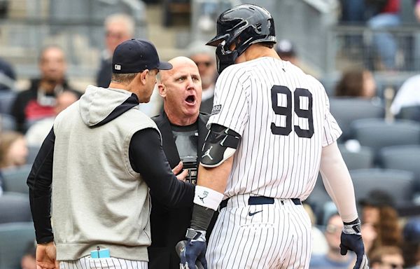 Yankees' Aaron Judge gets ejected for first time in career after 'bulls--t' call