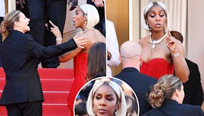 Kelly Rowland appears to scold security guard at Cannes Film Festival