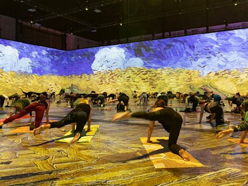 Yoga enthusiasts given chance to exercise with Van Gogh | ITV News