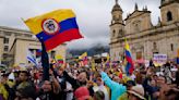 Tens of thousands of Colombians protest against the leftist president's reform agenda