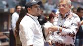 Hijo de AMLO presente en la práctica de bateo en el Estadio Alfredo Harp Helú