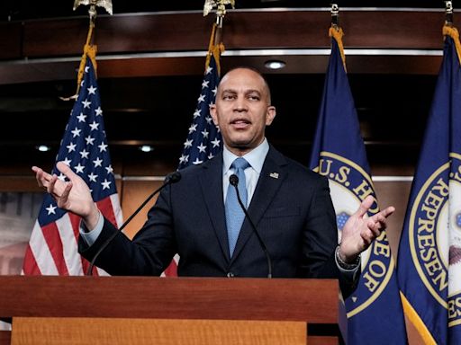 Democrat Hakeem Jeffries steps up as House Republicans roast Johnson