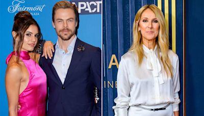 Derek Hough says Celine Dion doc reminded him of wife Hayley Erbert's health scare