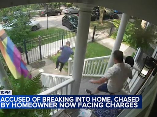 Brandon Williams charged with burglary, video captured Chicago homeowner chasing him with frying pan