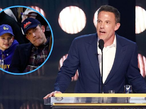 Ben Affleck Spotted With Son Samuel After Fans Question His Plastic Surgery at Tom Brady Roast