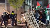 Police break up pro-Palestinian camp at Amsterdam university as campus protests spread to Europe