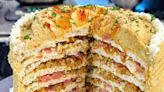 Watch: Chef's Unconventional Chicken Shawarma Hummus Cake Divides The Internet